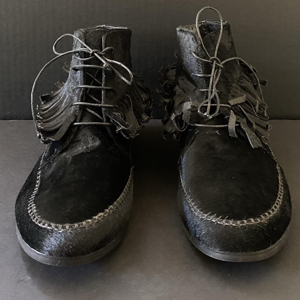 Jenni Kayne Pony Hair Fringe Moccasins